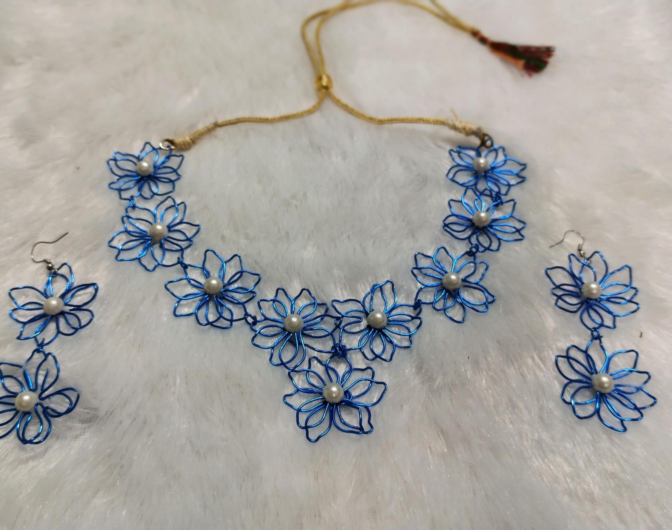 Subtle Spark: Handmade Wire Necklace
