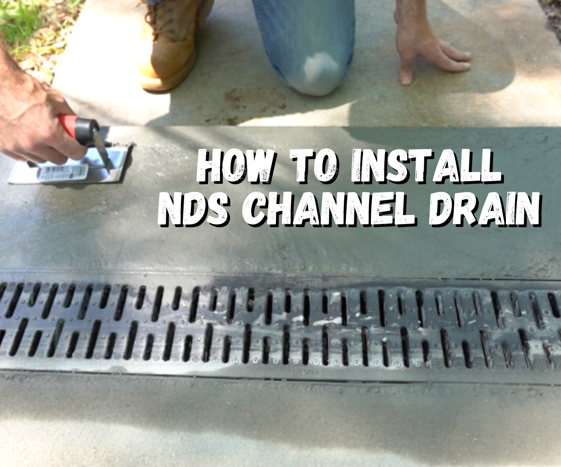 Installing a Sidewalk Drain