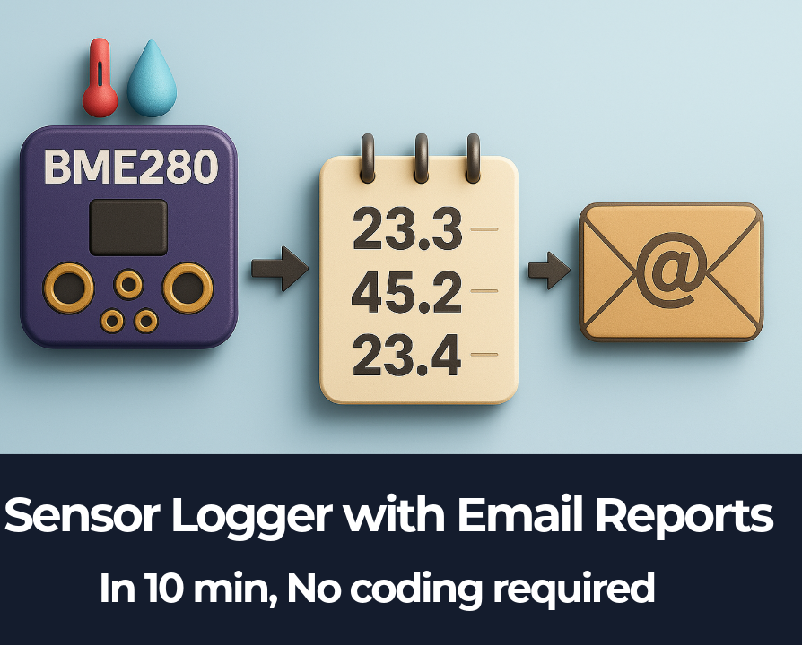 Sensor Data Logger With Daily Email Reports (No Coding Required)