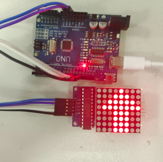 Arduino Programming 8×8 Common Cathode LED Dot Matrix Display (MAX7219)