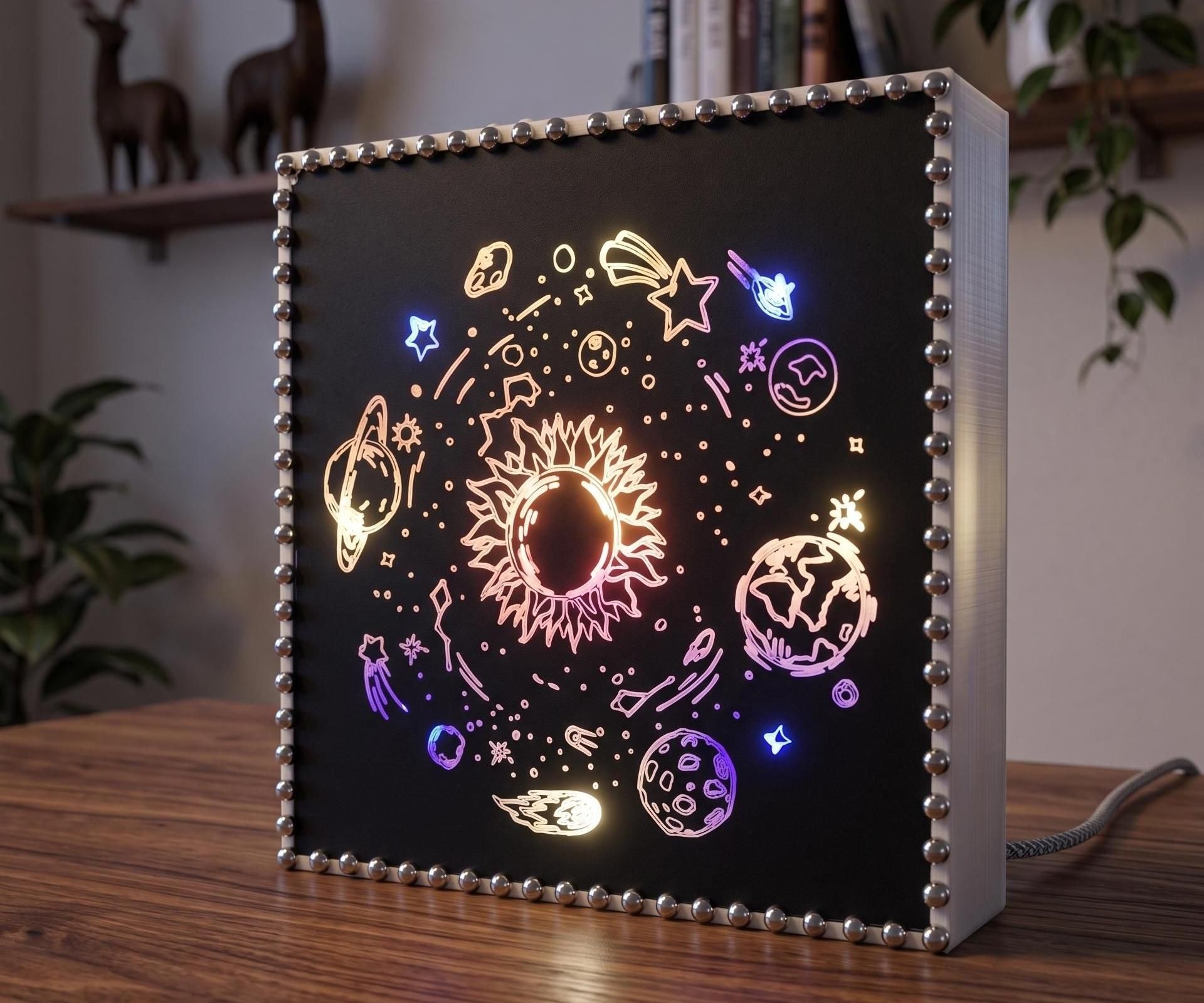 How to Make a DIY Glowing Solar System Night Lamp (3D Printed + LED)