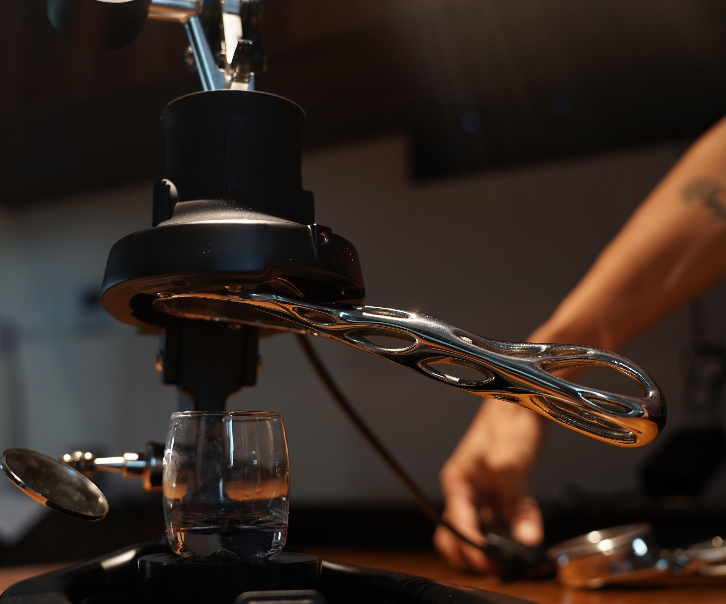 Generative Design Investment Casted Stainless Steel 58mm Espresso Portafilter