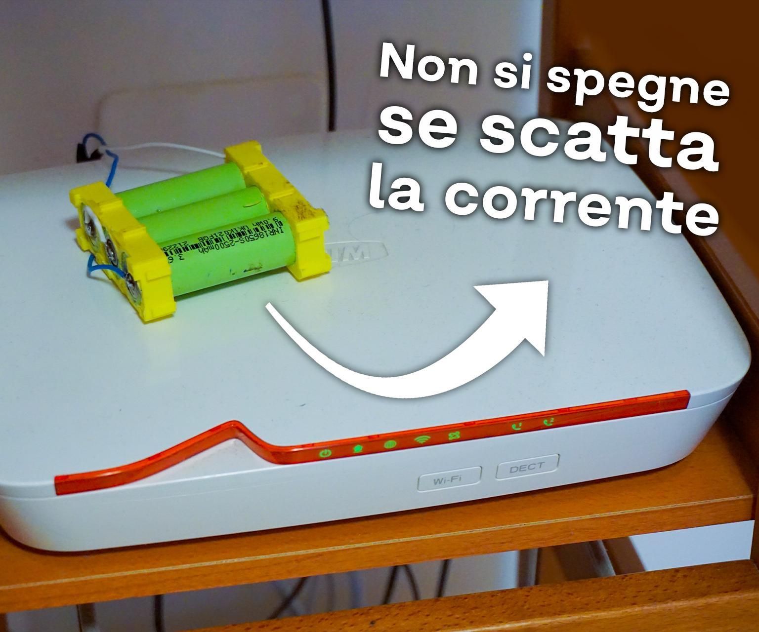UPS Per MODEM Fai Da Te in Modo Che Non Si Spenga Quando Salta La Corrente