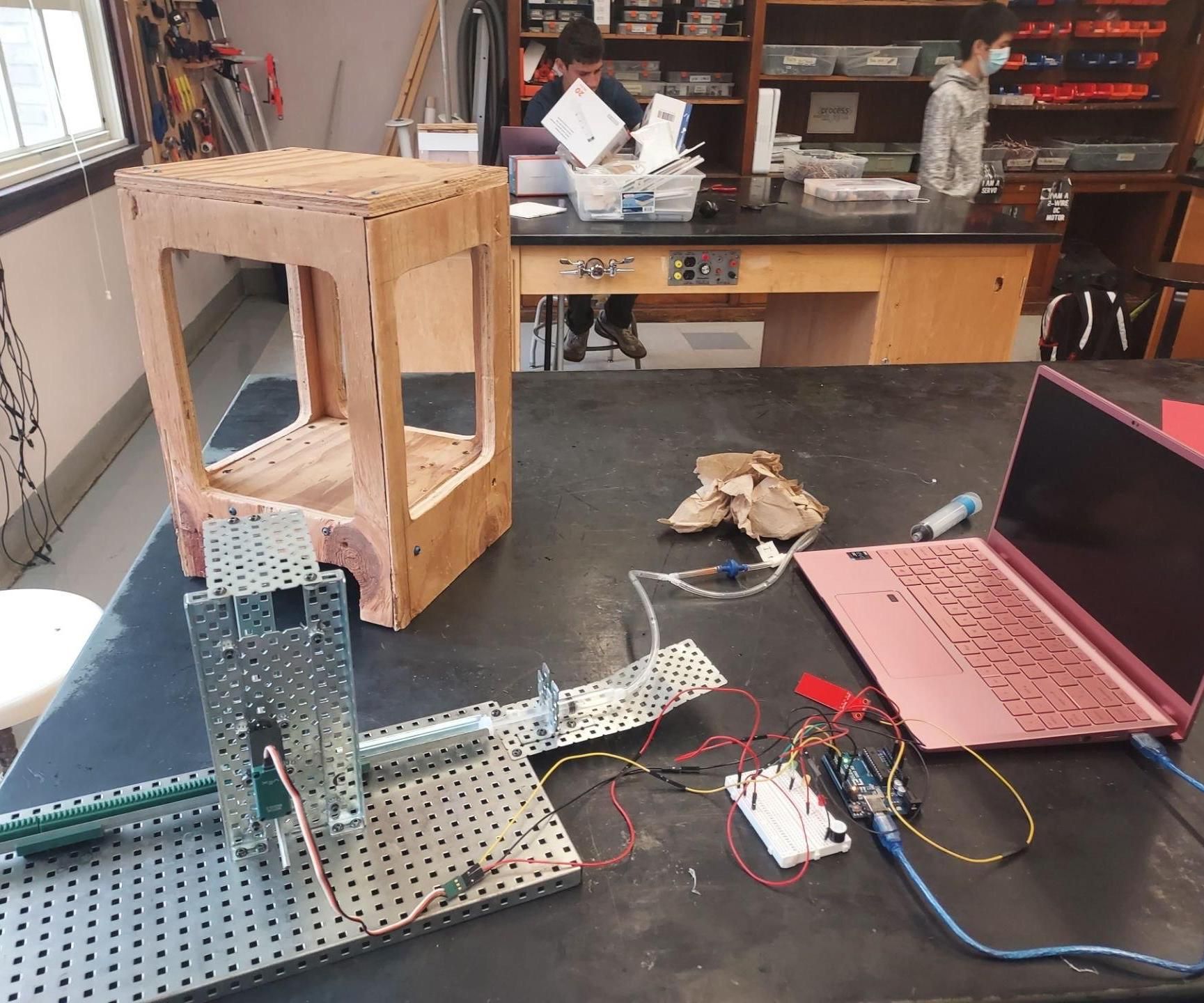 Automatic Plant Watering System, by Amelia Demoree, Nicole Mabuie, and Phoebe Magoon