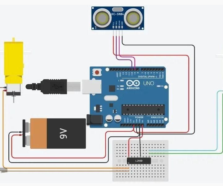 Simple Obstacle-Avoiding Robot
