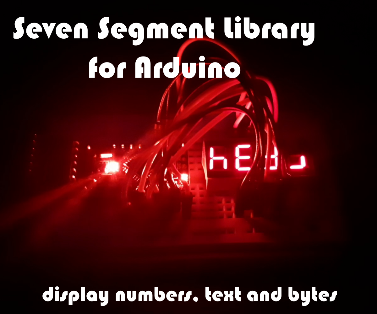Using a Seven Segment Display Library for Arduino