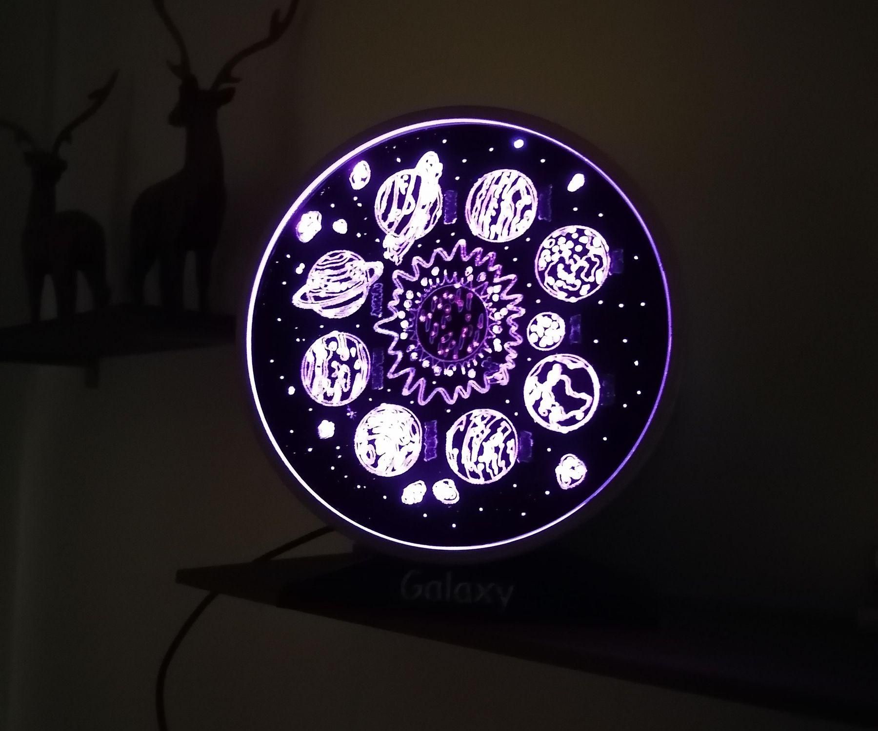How to Build a DIY Rotating Galaxy Lamp with Built-In Bluetooth Speaker — Build Your Own Night Space in Home