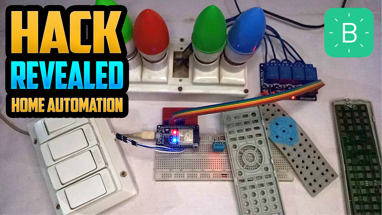 ESP32 Home Automation Project Using IR Remote Control and Blynk IoT Platform
