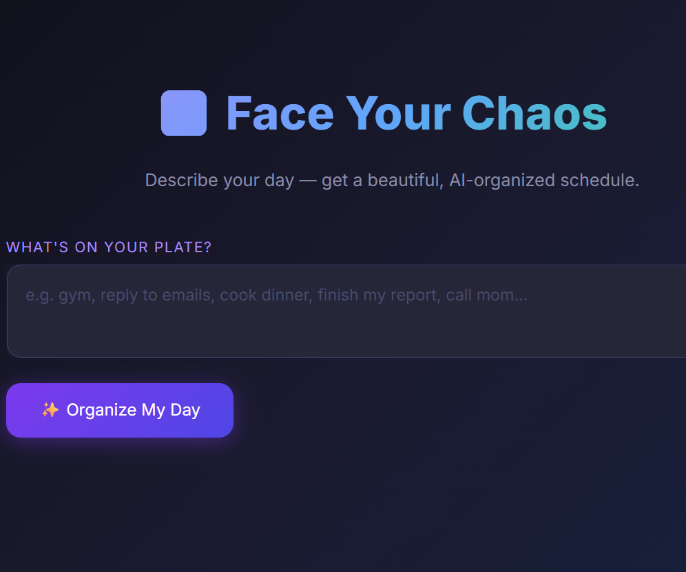 Chaos to Calm: the AI Day-Mapper