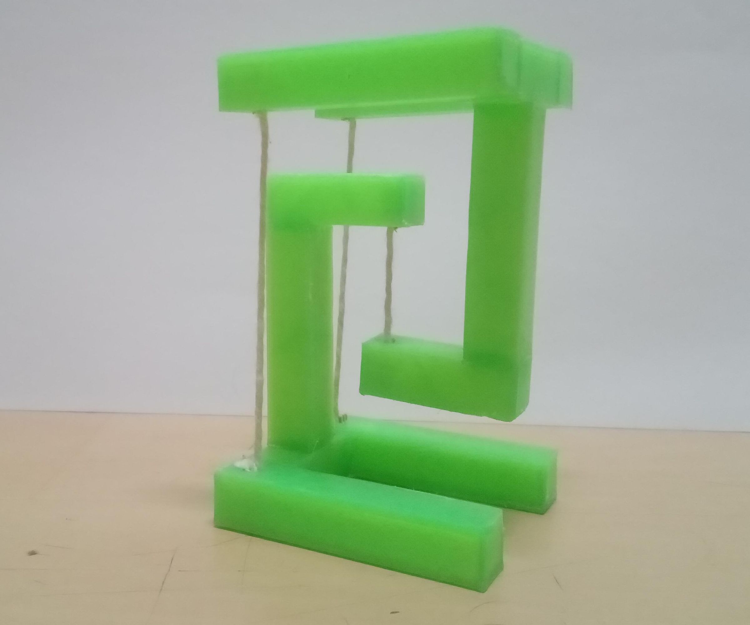How to Make 3D Printed Structure Using Principal of Tensegrity?