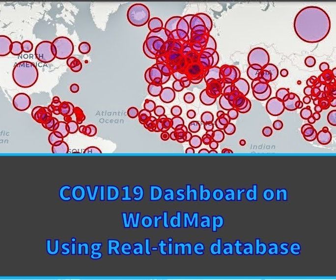 COVID19 Dashboard on World Map(using python)