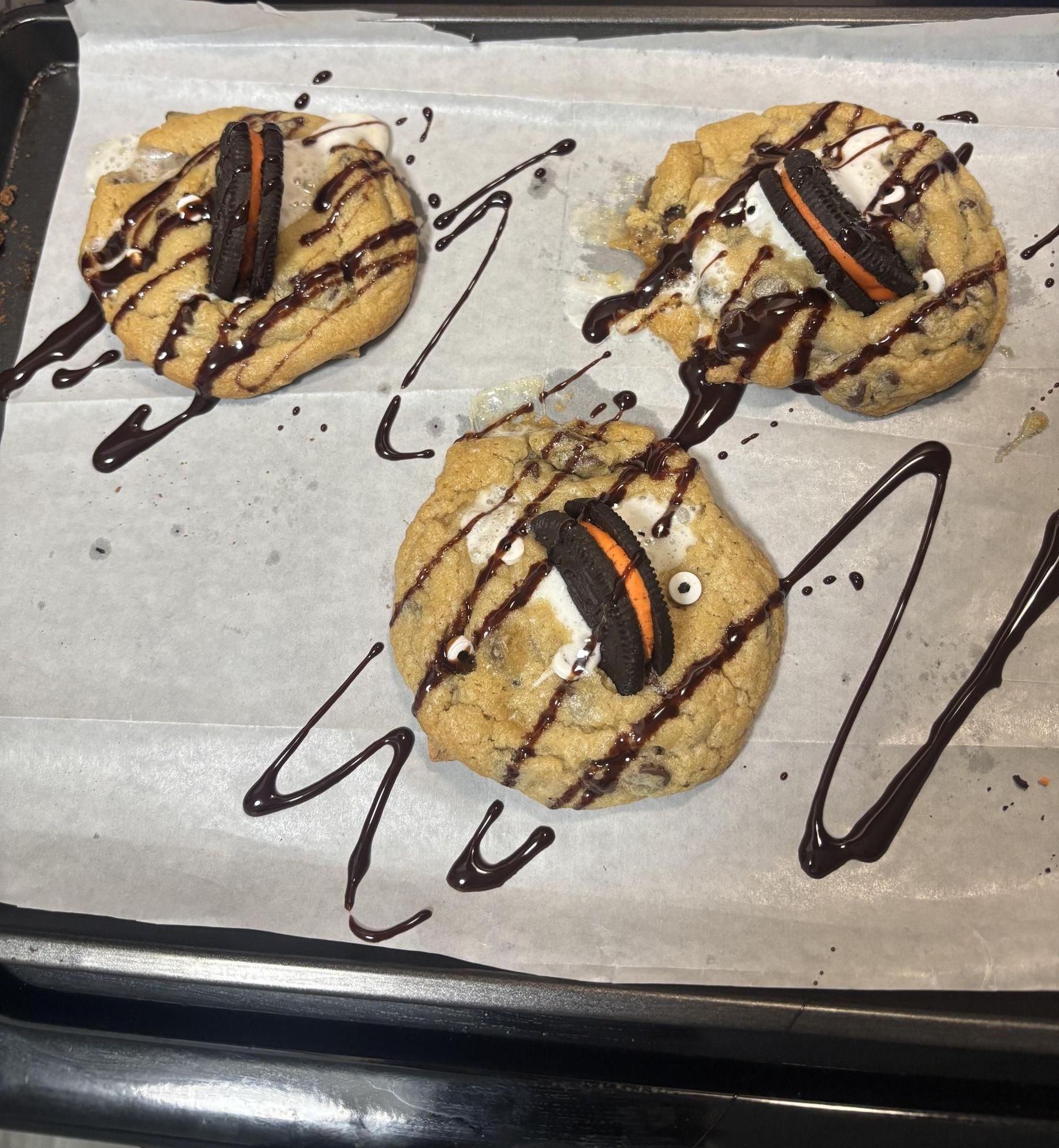 Halloween S'mores Cookies