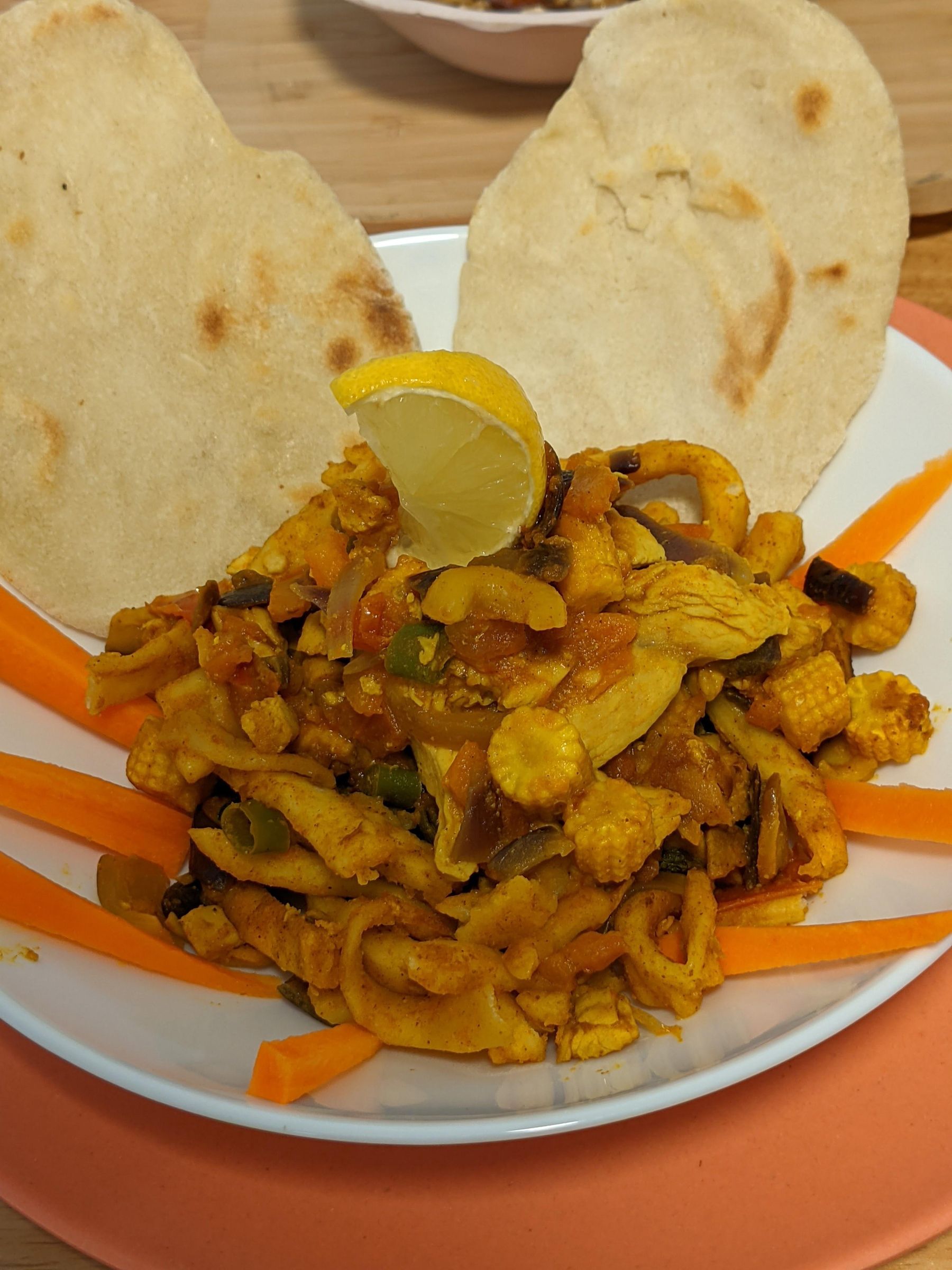 Steam Paratha Chicken Noodles( Healthier Version of Noodles)