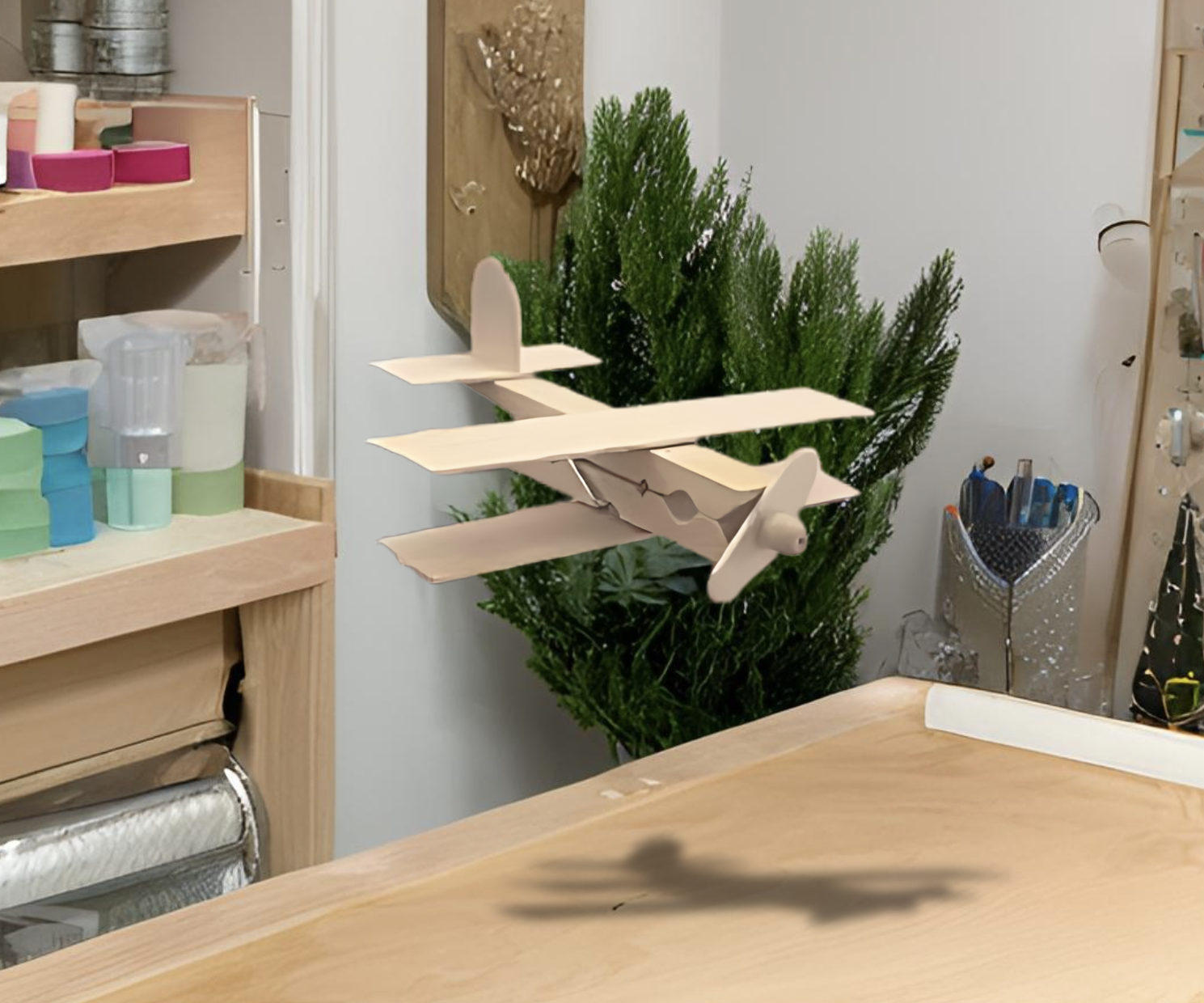 Easy Popsicle Stick Biplane