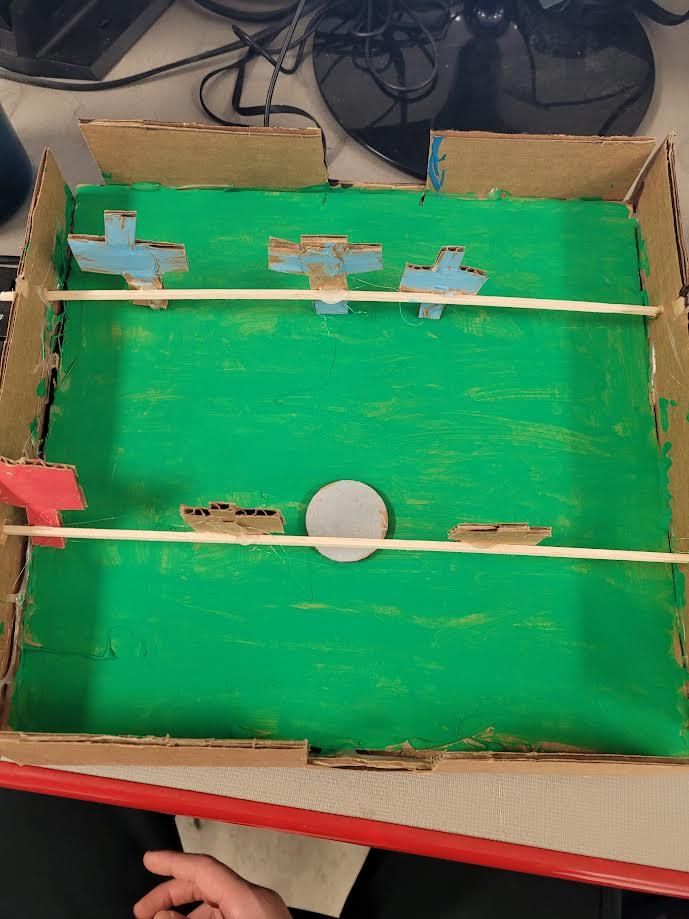 Cardboard FoosBall