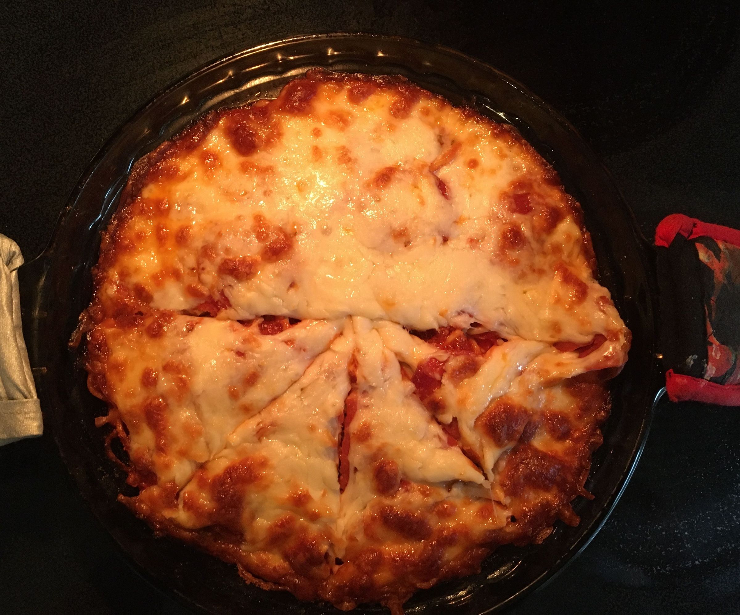 Spaghetti Pizza