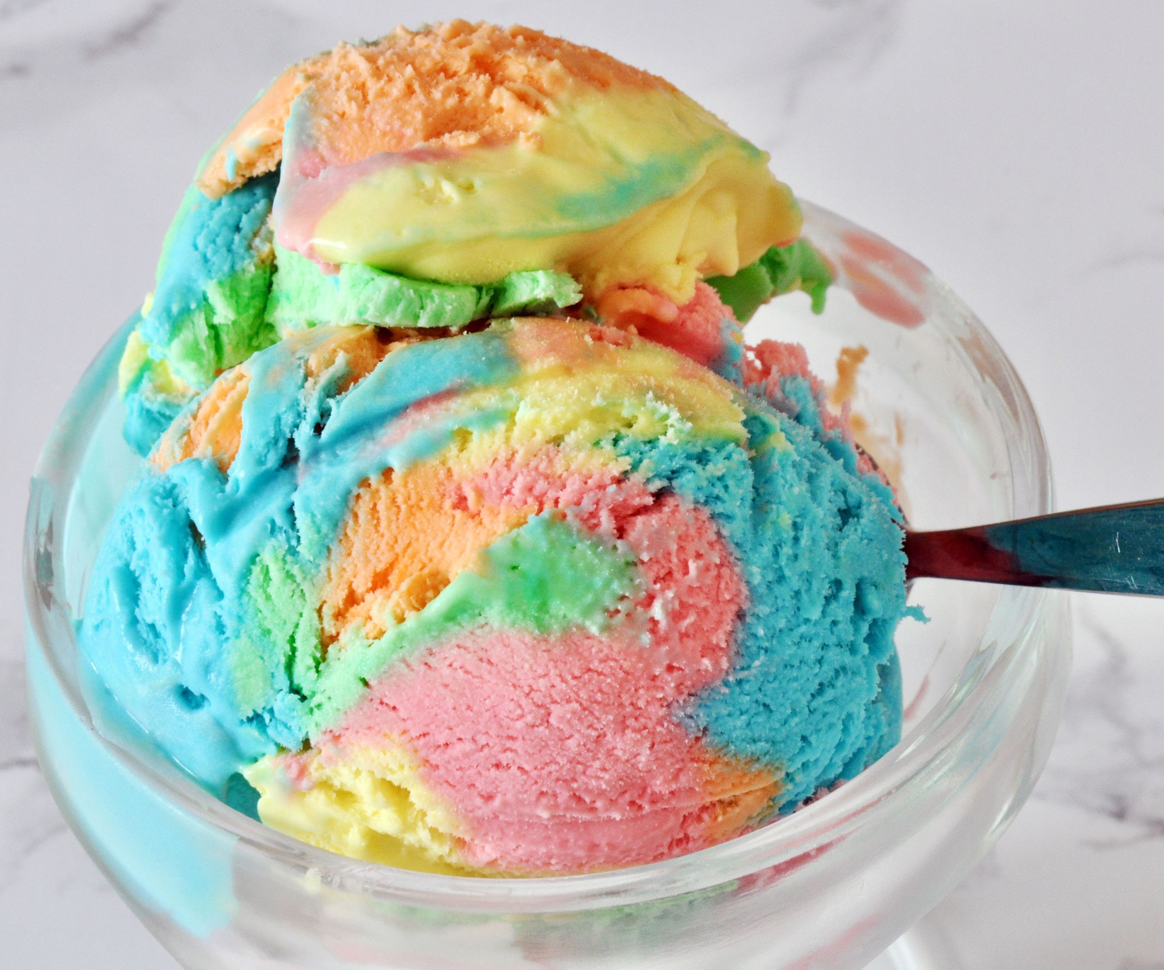 Fruit Rainbow Ice Cream