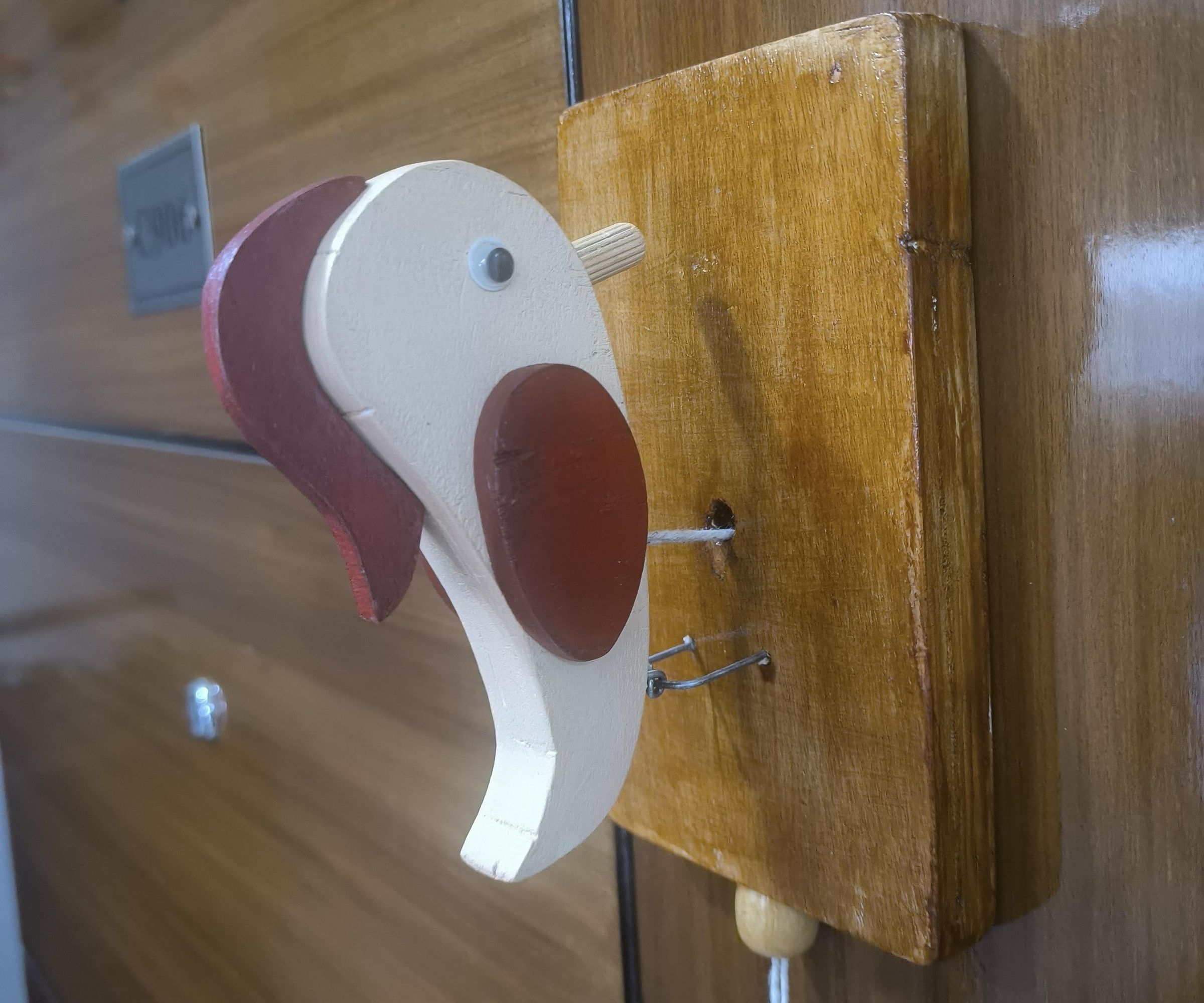 Wooden Bird Door Knocker