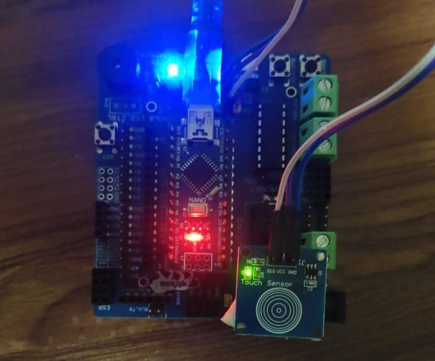 TOUCH SENSOR ALARM USING ARDUINO