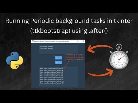 How to Create an Automatically Updating Tkinter(ttkbootstrap) GUI Using Python