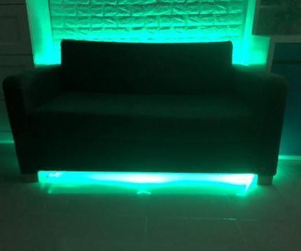 DIY AWESOME SOFA WITH SMART STRIP LIGHTS 