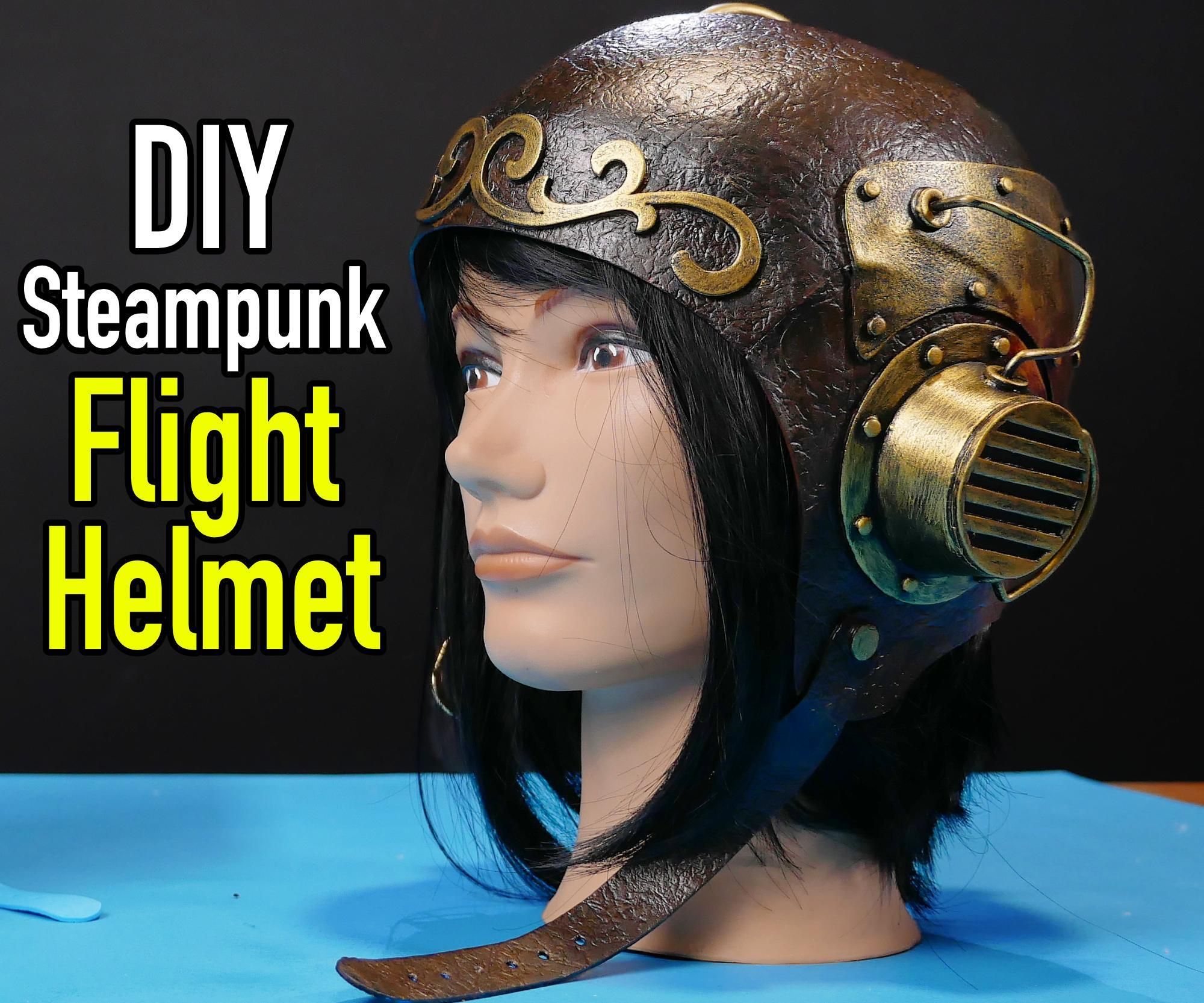 DIY Aviator Helmet / Flight Hat From Craft Foam