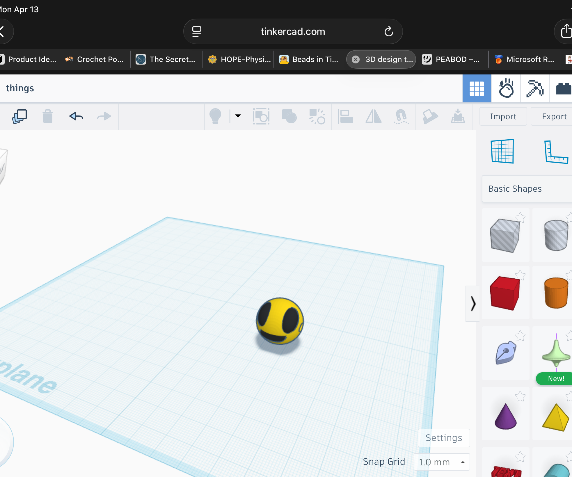 How to Make Beads in Tinkercad