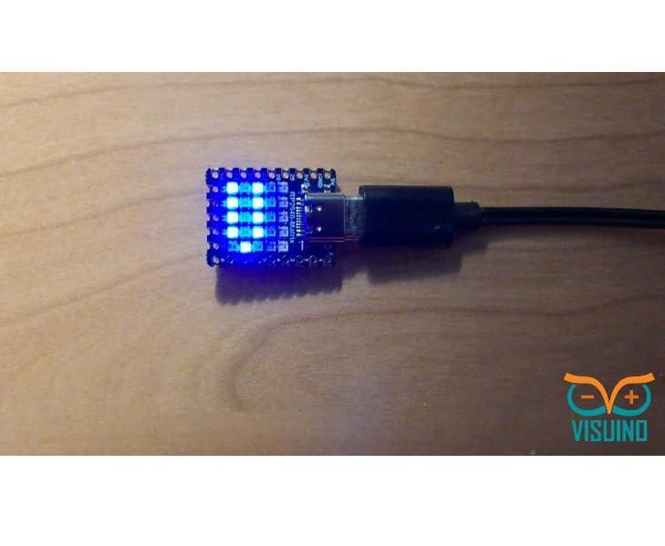 Display Text on RP2040-Matrix Using Visuino