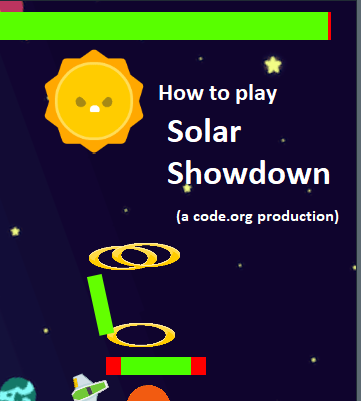 A Guide to My Game Made in Code.org: How to Play Solar Showdown