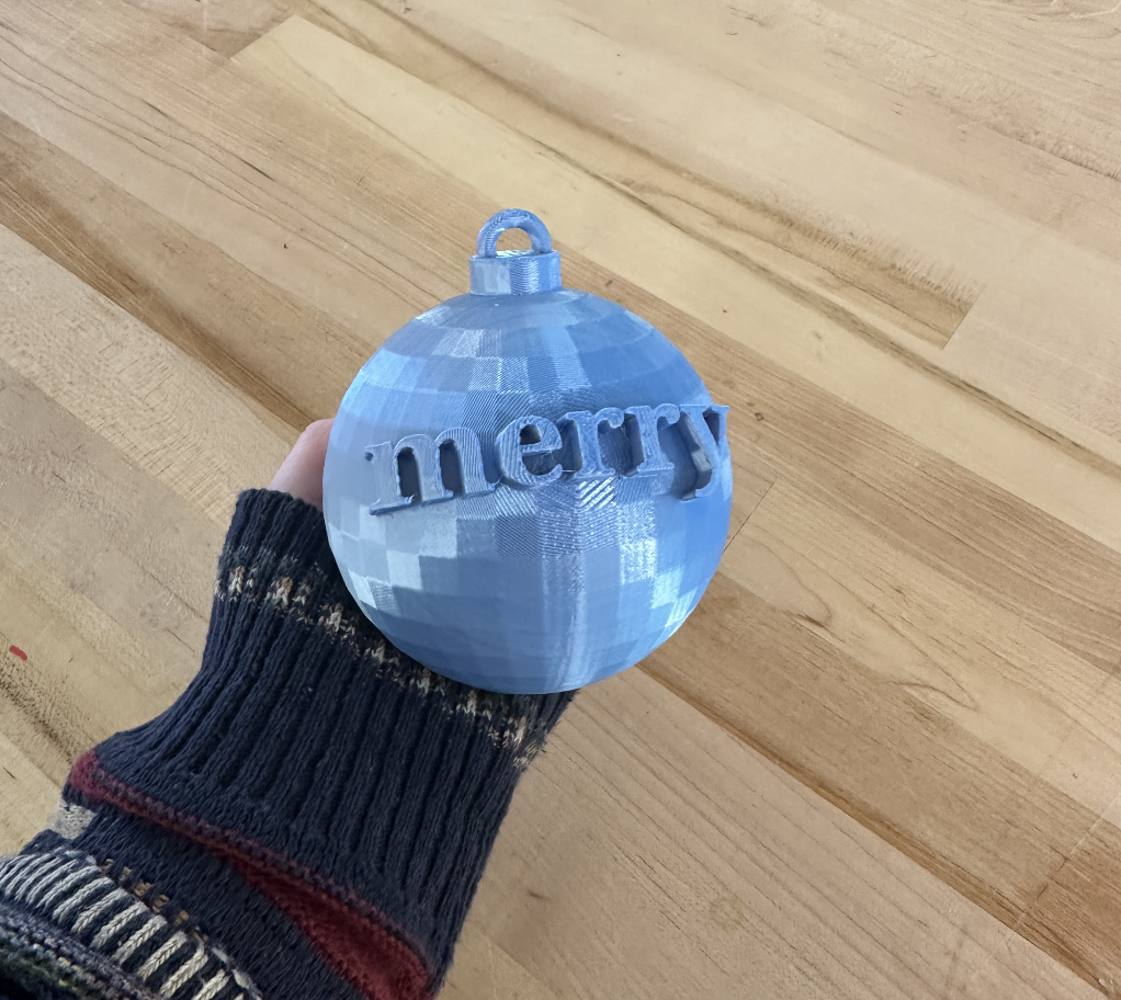 3D Printed Christmas Ornament