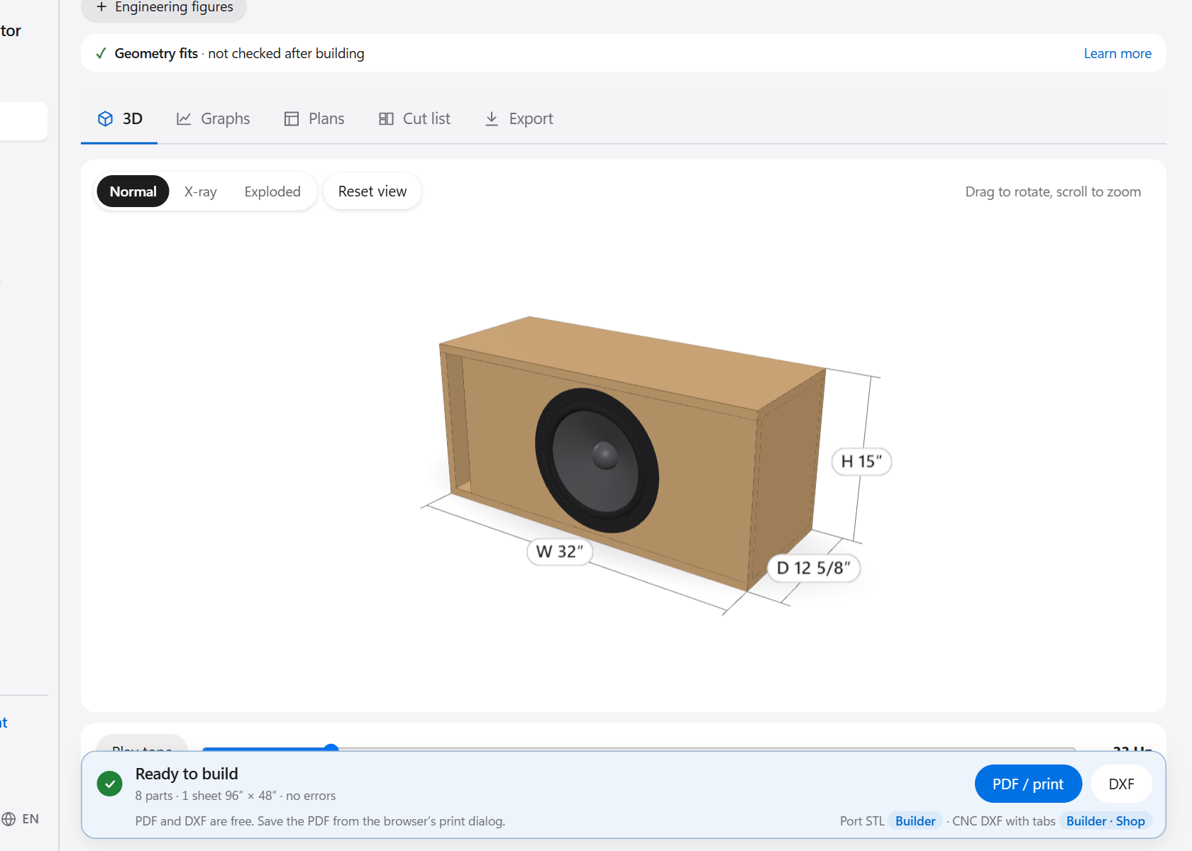 How to Design a Subwoofer Box: Volume, Port, Plans and Cut Sheet
