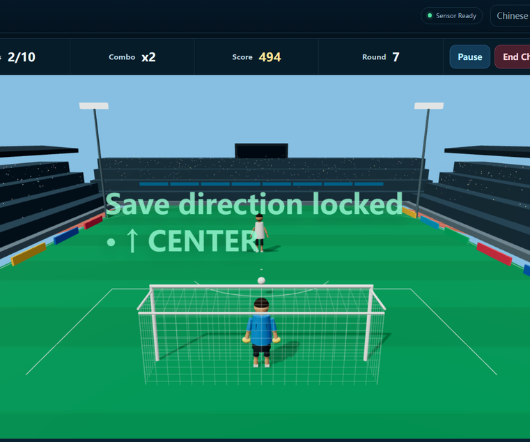 No Controller Needed: a Hand Gesture-Based Penalty Shootout Game