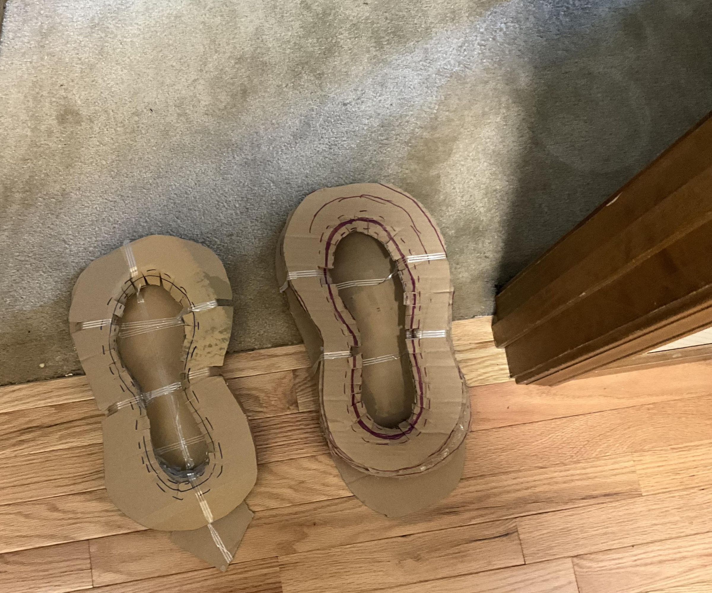 Hands-Free Emergency Carpet-Crossing Shoe Covers