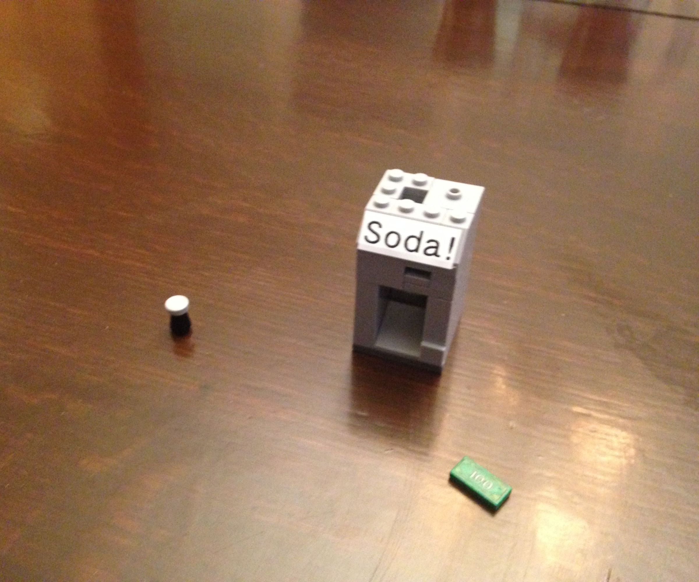 Lego Working Soda Machine!