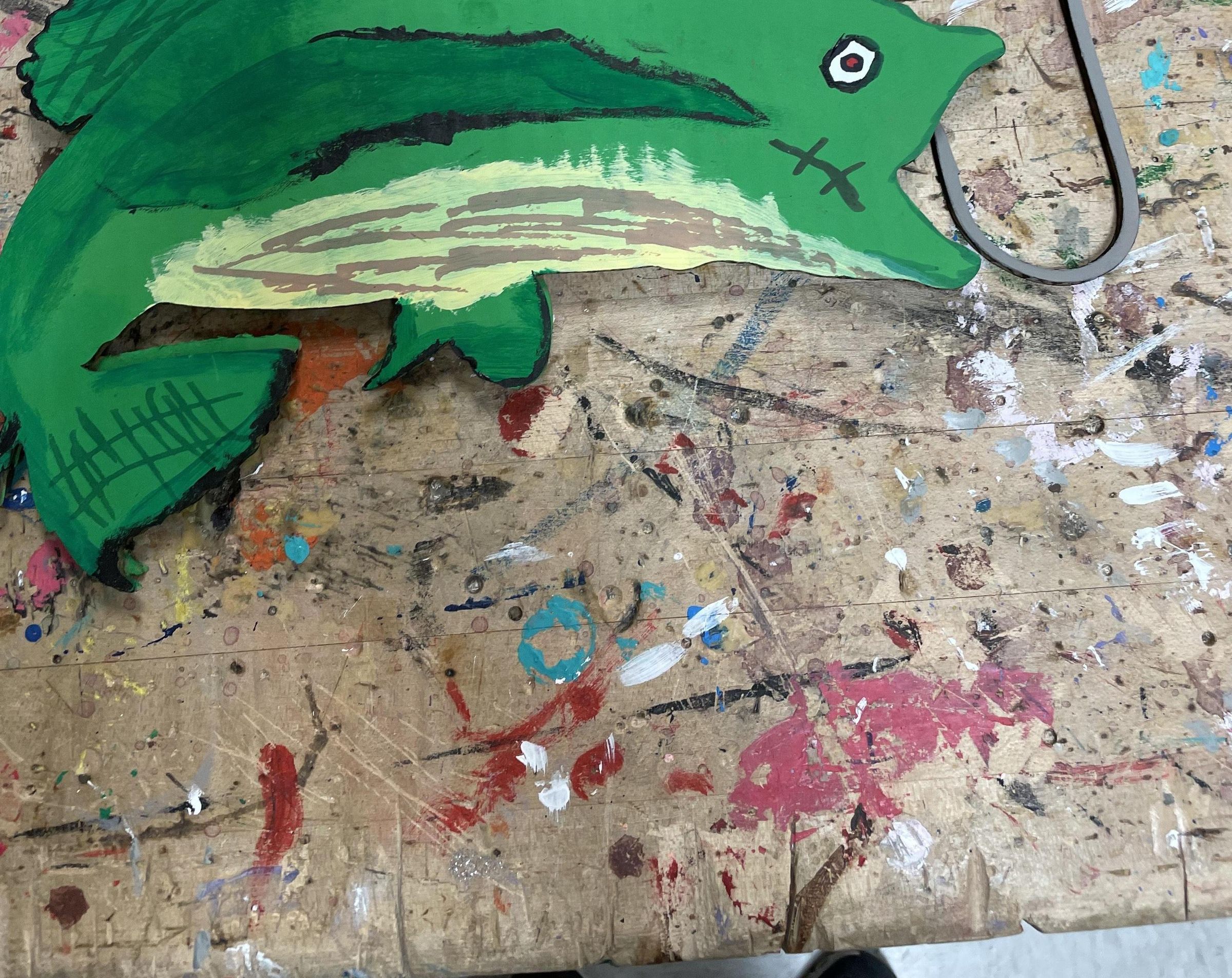 Cardboard Bass Decoration