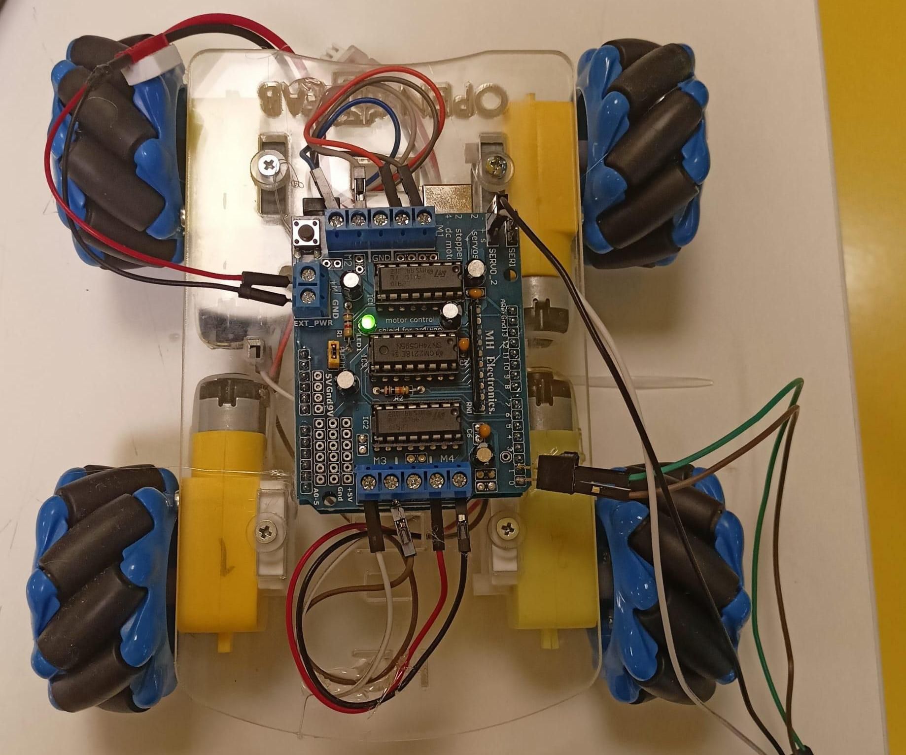 Mecanum Wheeled Bluetooth Connected App Controlled MakeRobot Ozyeğin University OpenFab Project