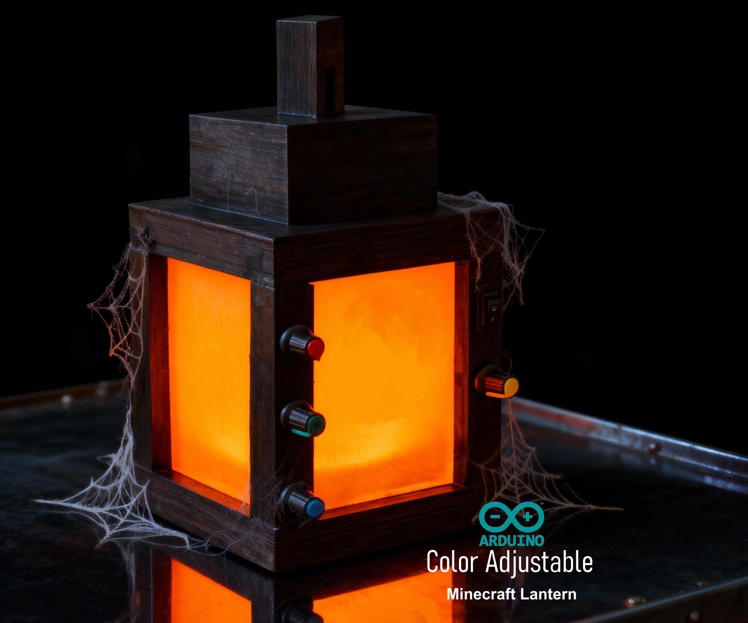 A Color Adjustable Minecraft Lantern