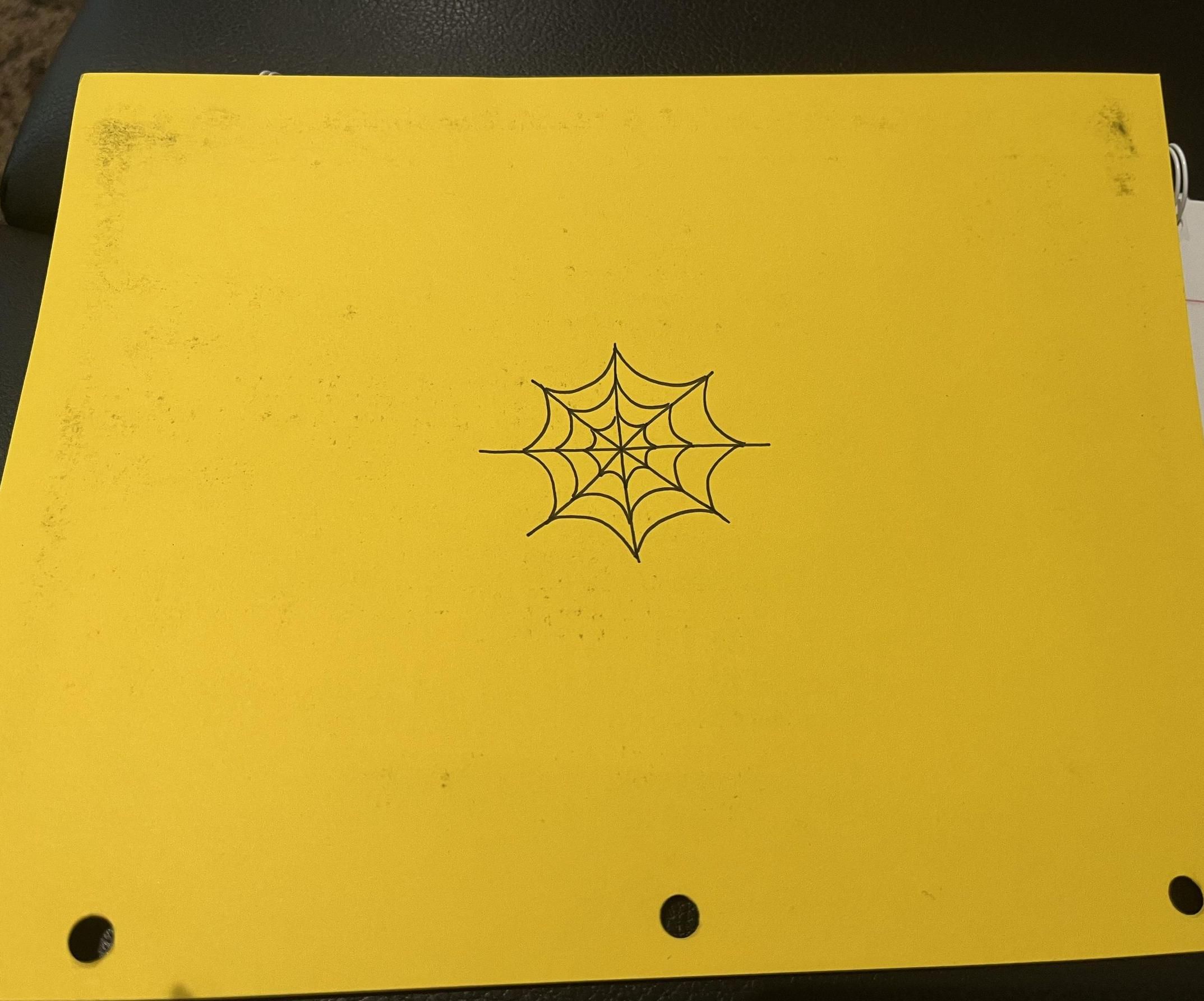 How to Draw a Spider Web!