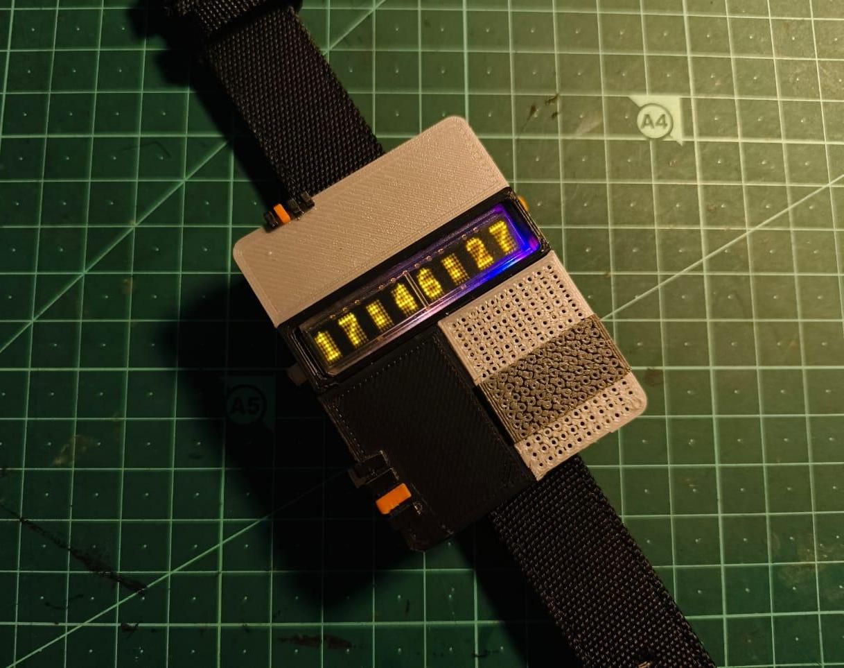"H-CUBE" a Retro Style Smart Watch Powered by an ESP32-S3