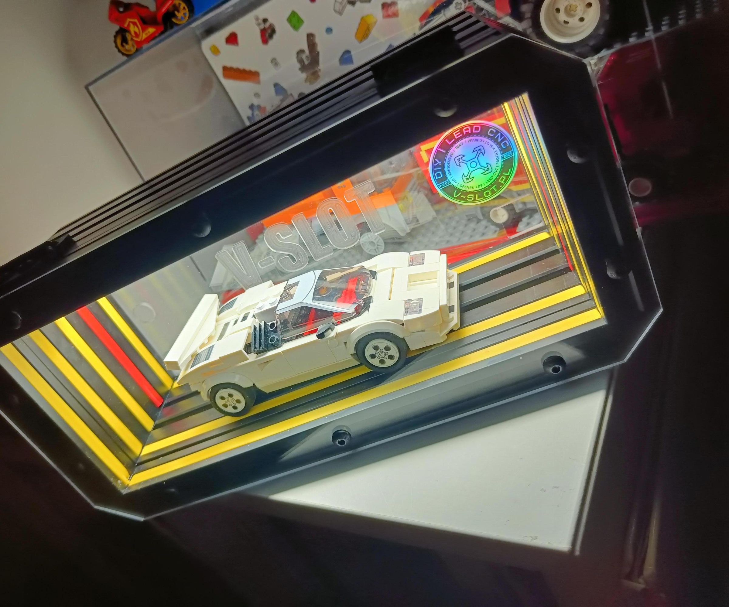 V-SLOT Aluminum LEGO Box Perfect Storage & Showcase Solution for LEGO Cars