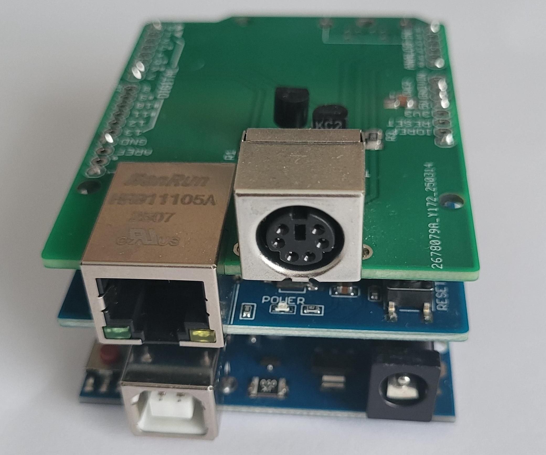 Arduino Ethernet / USB Interface for YAESU Antenna Rotator Control