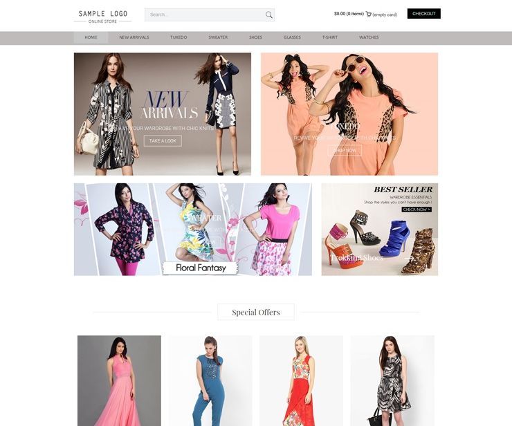 Beautiful and Creative Ecommerce Website Templates with High Quality