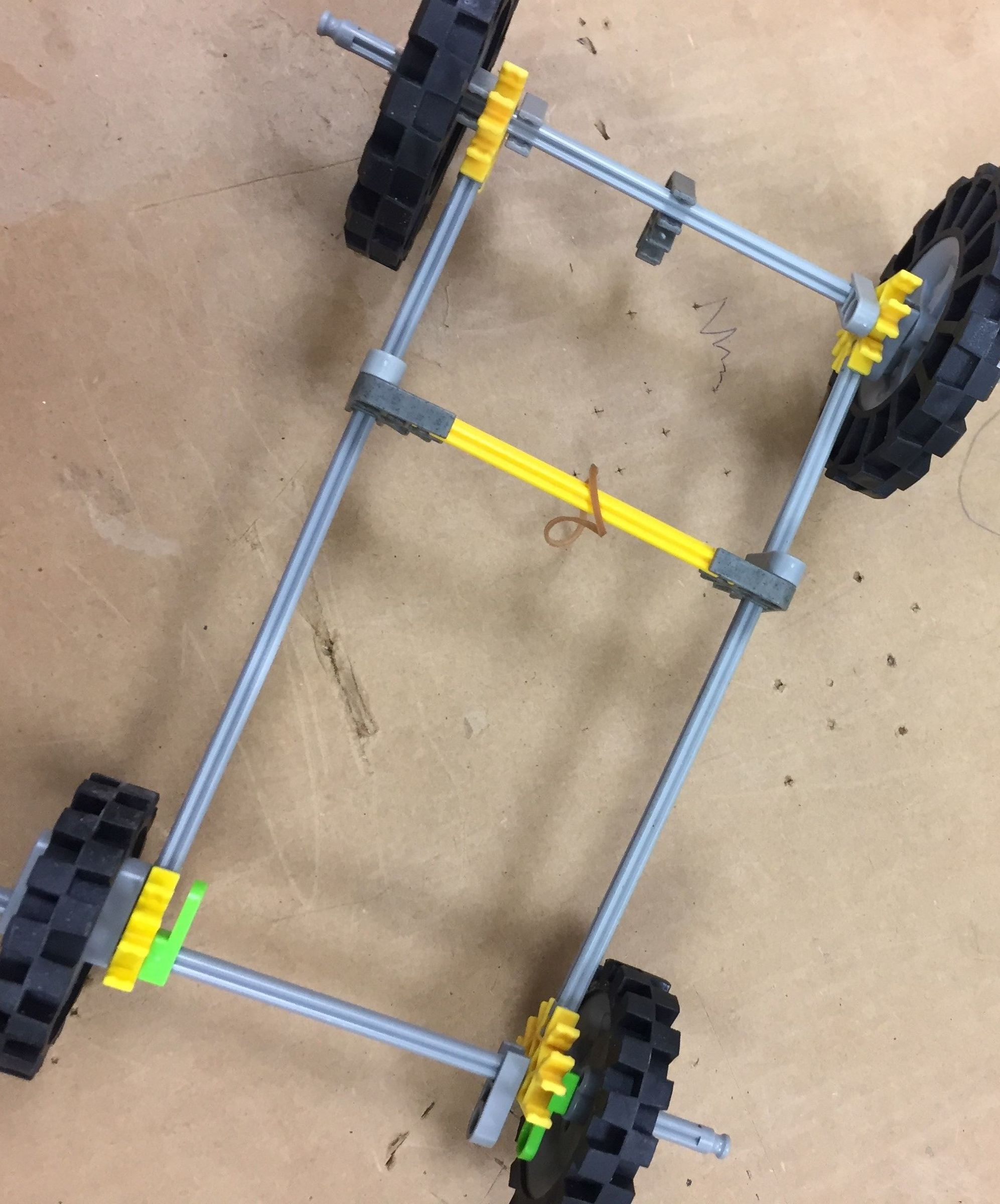 Knex Rubber Band Car