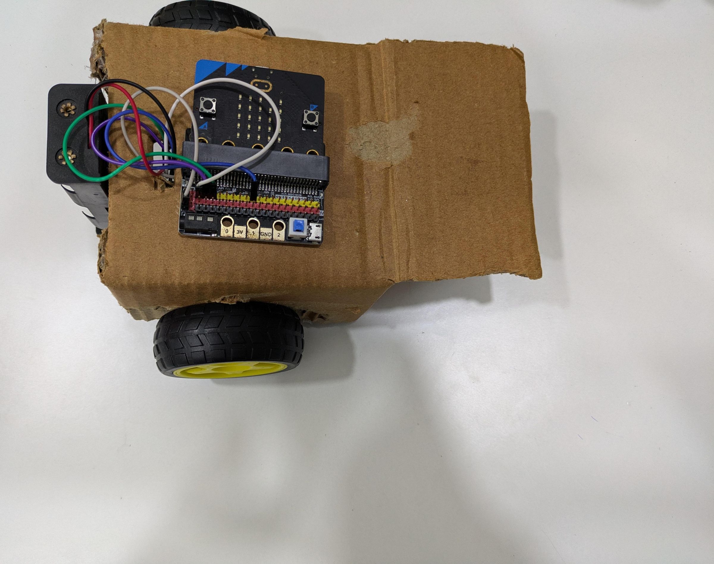 Mobile Controlled Microbit Based Cardboard Robot