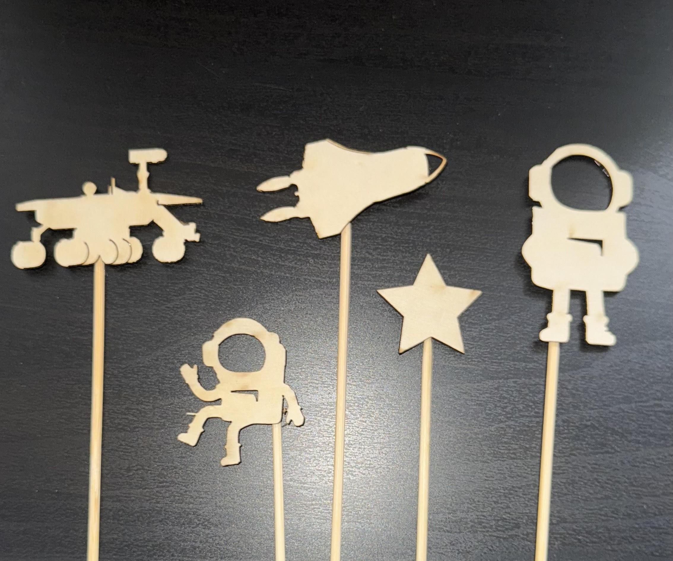 Laser Cut Space Shadow Puppets