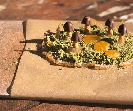 Japanese Mushroom Garden With Candy