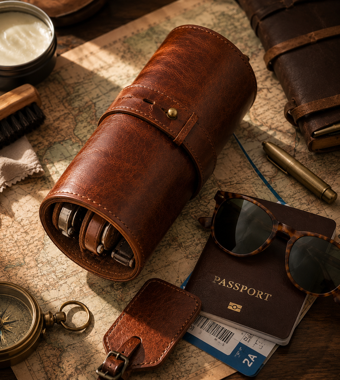 How to Make a DIY Premium Leather Watch Roll for Travel