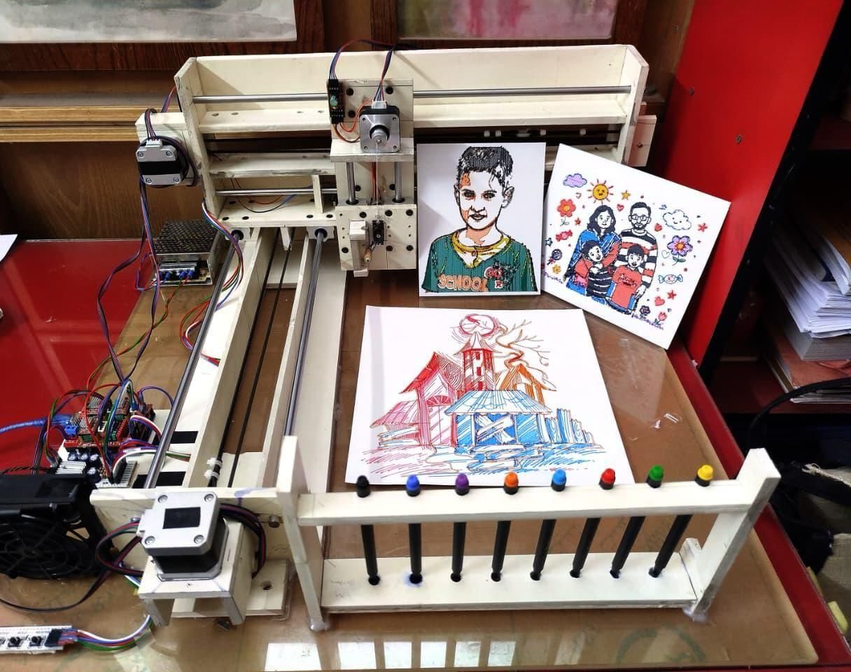 DIY Multicolor Pen Plotter