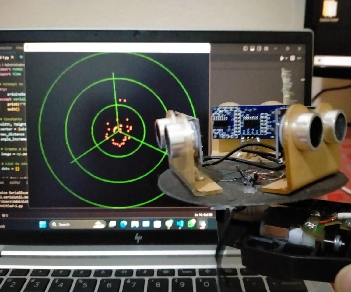 360-Degree Radar System With Three Synchronized Ultrasonic Sensors
