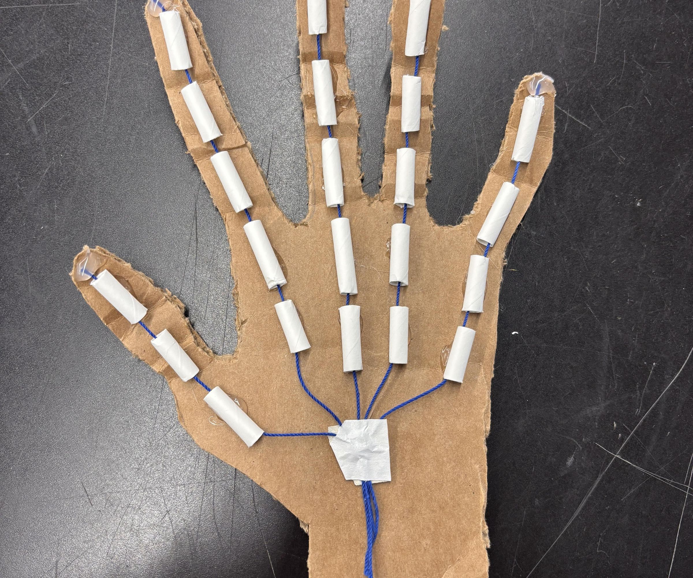 Easy Cardboard Prototype of a Movable Hand